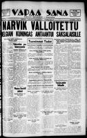 Vapaa Sana, May 30, 1940