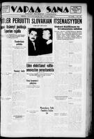 Vapaa Sana, March 18, 1939
