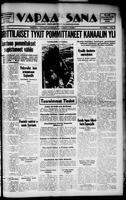 Vapaa Sana, October 01, 1940