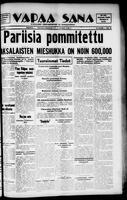 Vapaa Sana, June 04, 1940