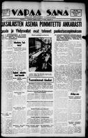 Vapaa Sana, August 22, 1940
