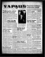 Vapaus, October 25, 1960