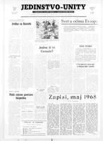 Jedinstvo, May 31, 1968