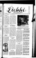 Liekki = canadan soumalaisten kaunokirjallinen viikkolehti, November 19, 1938
