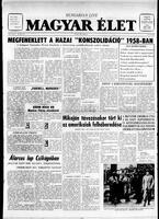 Magyar Elet, January 31, 1959
