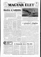 Magyar Elet, January 18, 1969