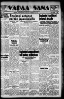 Vapaa Sana, July 26, 1939