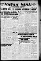 Vapaa Sana, October 04, 1939