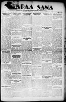 Vapaa Sana, December 30, 1933