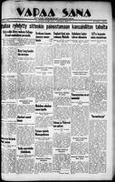 Vapaa Sana, September 14, 1935