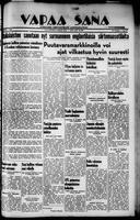 Vapaa Sana, October 19, 1935