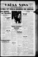 Vapaa Sana, June 22, 1938