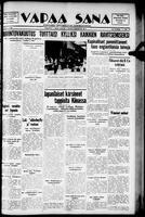 Vapaa Sana, June 29, 1938