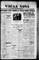 Vapaa Sana, July 28, 1937