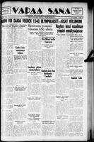 Vapaa Sana, July 16, 1938