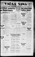 Vapaa Sana, July 20, 1940