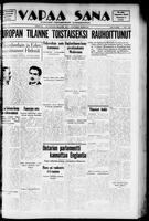 Vapaa Sana, March 25, 1939