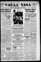 Vapaa Sana, February 12, 1942
