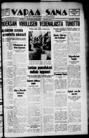 Vapaa Sana, October 05, 1940