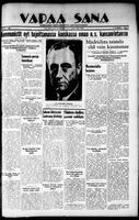 Vapaa Sana, November 07, 1936
