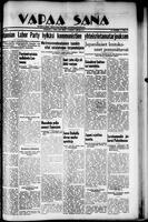 Vapaa Sana, October 06, 1937