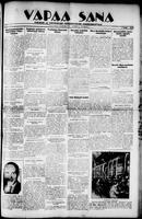 Vapaa Sana, November 08, 1933