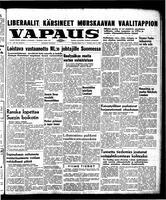 Vapaus, June 11, 1957