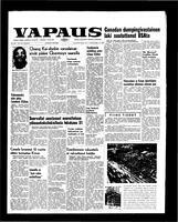 Vapaus, September 13, 1958
