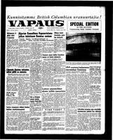 Vapaus, June 12, 1958