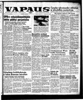 Vapaus, January 15, 1957