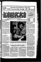Liekki = canadan soumalaisten kaunokirjallinen viikkolehti, June 28, 1952