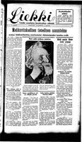 Liekki = canadan soumalaisten kaunokirjallinen viikkolehti, March 27, 1937