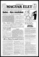 Magyar Elet, November 27, 1976
