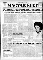 Magyar Elet, July 19, 1958