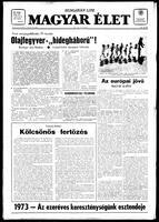 Magyar Elet, November 17, 1973