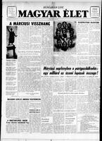 Magyar Elet, March 15, 1958