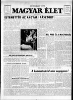 Magyar Elet, October 18, 1958
