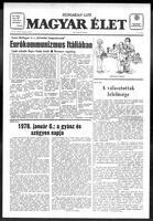 Magyar Elet, January 28, 1978
