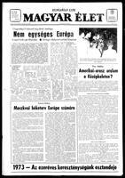 Magyar Elet, August 11, 1973