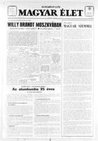 Magyar Elet, August 15, 1970