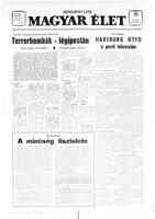 Magyar Elet, September 30, 1972