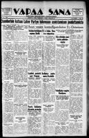 Vapaa Sana, March 23, 1938