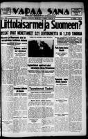 Vapaa Sana, February 29, 1940