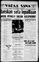Vapaa Sana, June 25, 1940