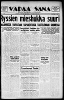 Vapaa Sana, February 08, 1940