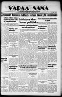 Vapaa Sana, August 10, 1935