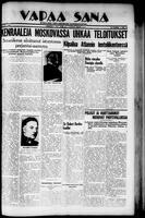 Vapaa Sana, June 12, 1937