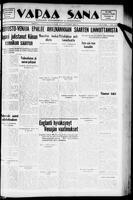 Vapaa Sana, May 27, 1939