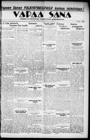 Vapaa Sana, August 26, 1933