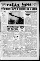 Vapaa Sana, September 25, 1943